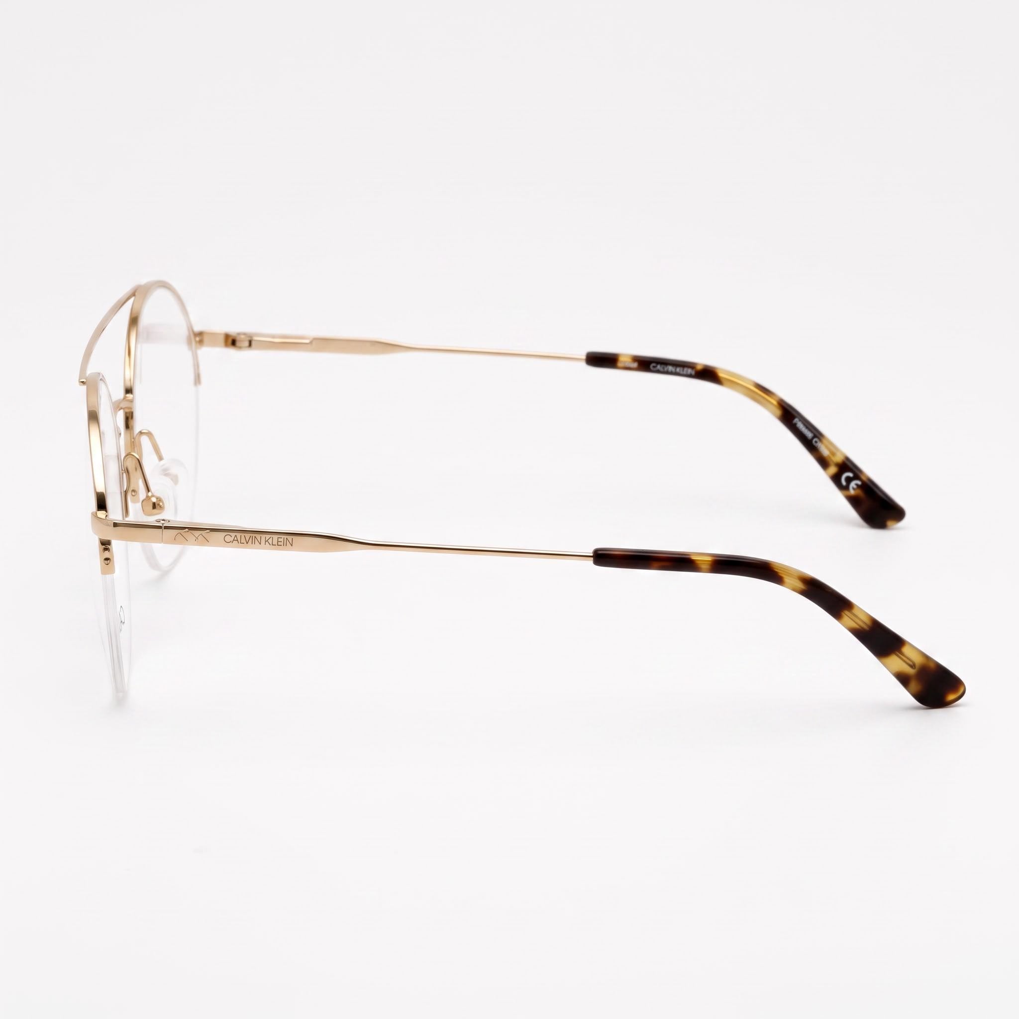 Gafas Calvin Klein CK20110 Rectangulares Doradas para Mujer, Acetato 52mm, Photo 2