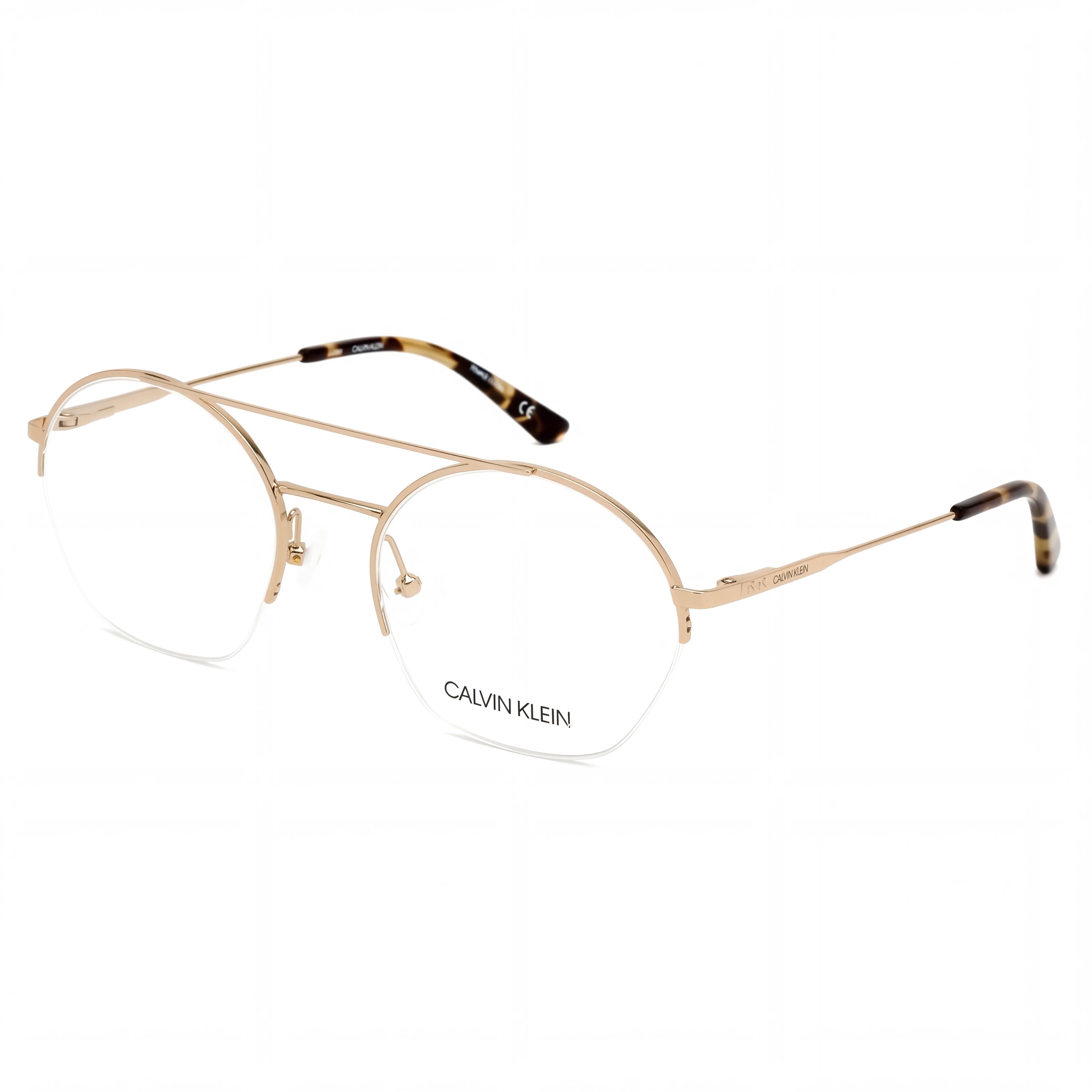 Gafas Calvin Klein CK20110 Rectangulares Doradas para Mujer, Acetato 52mm, Photo 1