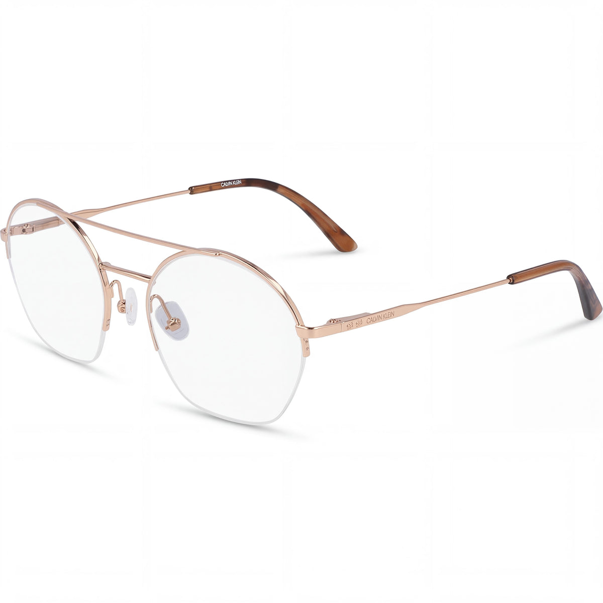 Calvin Klein Ck20110 Gold Round Eyeglasses Unisex, Metal 52mm, Photo 1