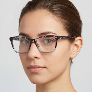 Calvin Klein CK21501 Cat Eye Eyeglasses Unisex — side view, Havana Plastic temples