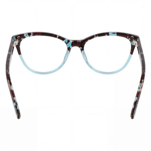 Calvin Klein CK21519 Cat Eye Eyeglasses Unisex — side view, Havana Plastic temples