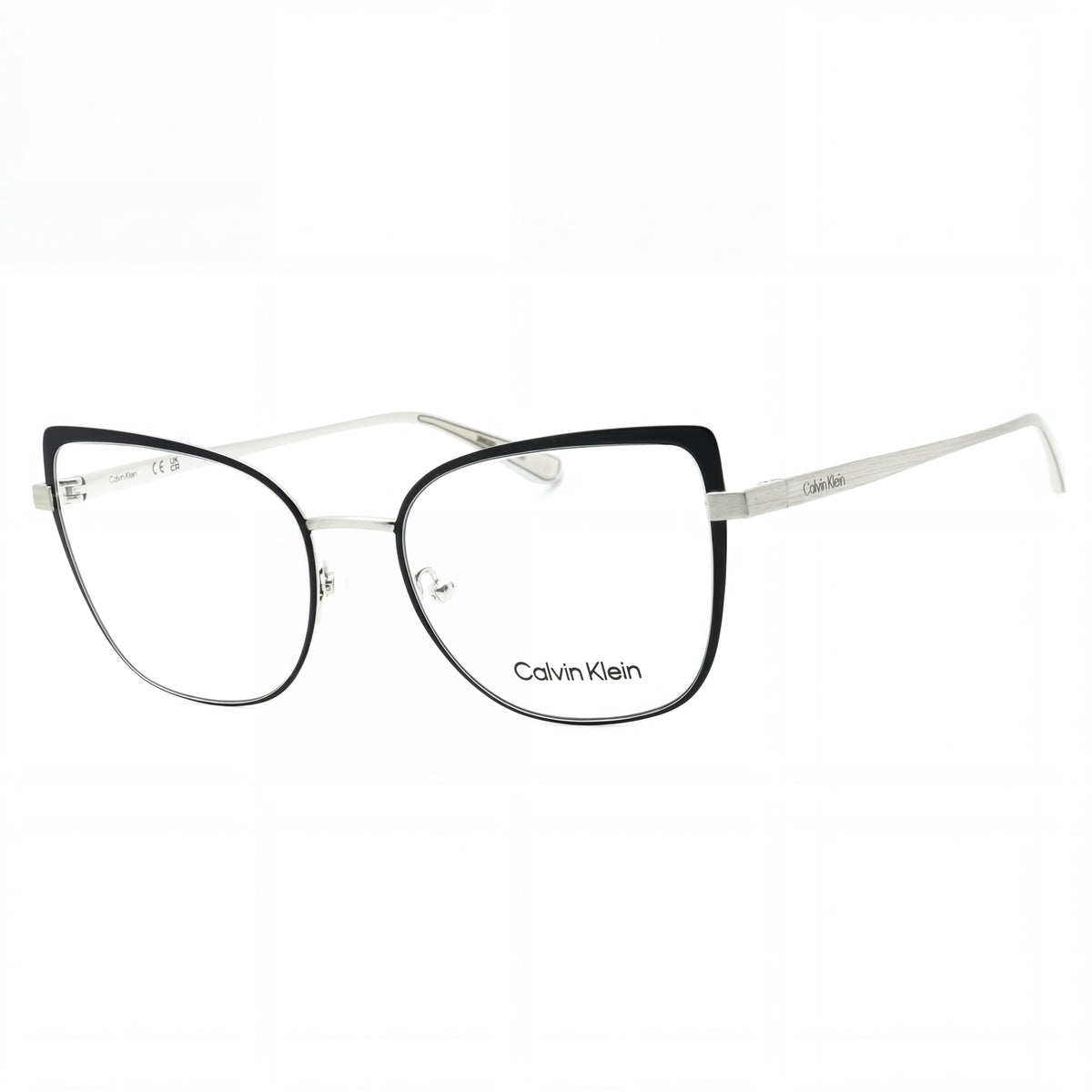 Calvin Klein Ck22101 Black Silver Cat Eye Eyeglasses Unisex, 54mm, Photo 1
