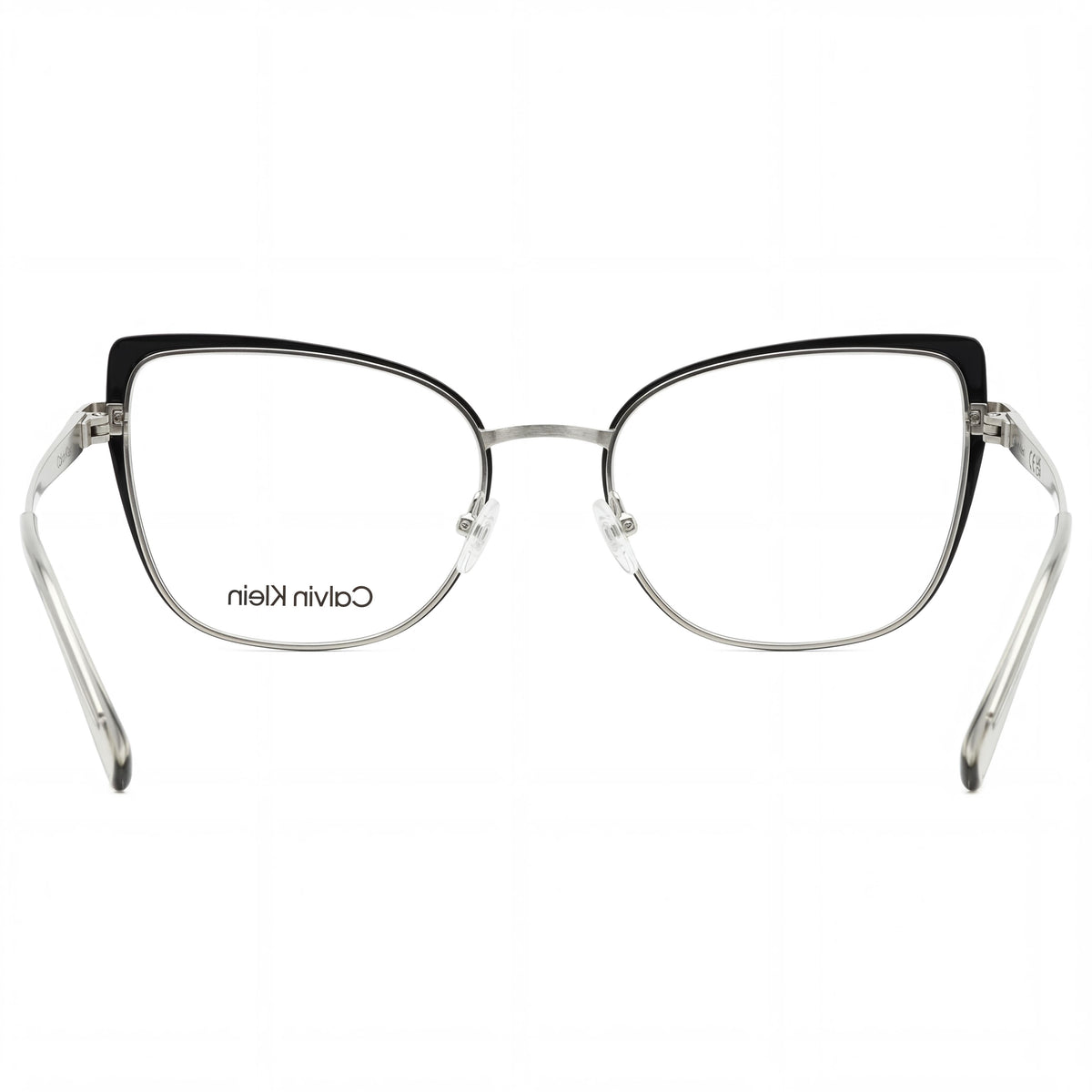 Calvin Klein Ck22101 Black Silver Cat Eye Eyeglasses Unisex, 54mm, Photo 3