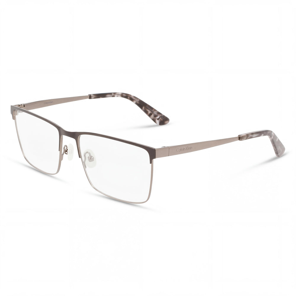 Calvin Klein CK22102 Black Rectangle Eyeglasses Unisex, Metal frame