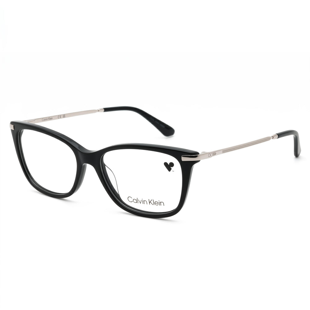 Calvin Klein CK22501 Black Cat Eye Eyeglasses Unisex, Plastic frame
