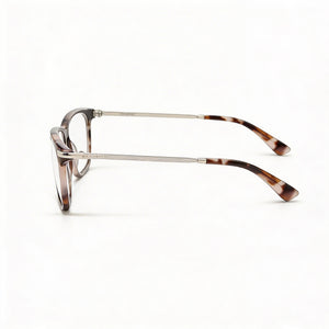 Calvin Klein Ck22501 Square Eyeglasses Unisex — side view, Rose Tortoise Plastic temples