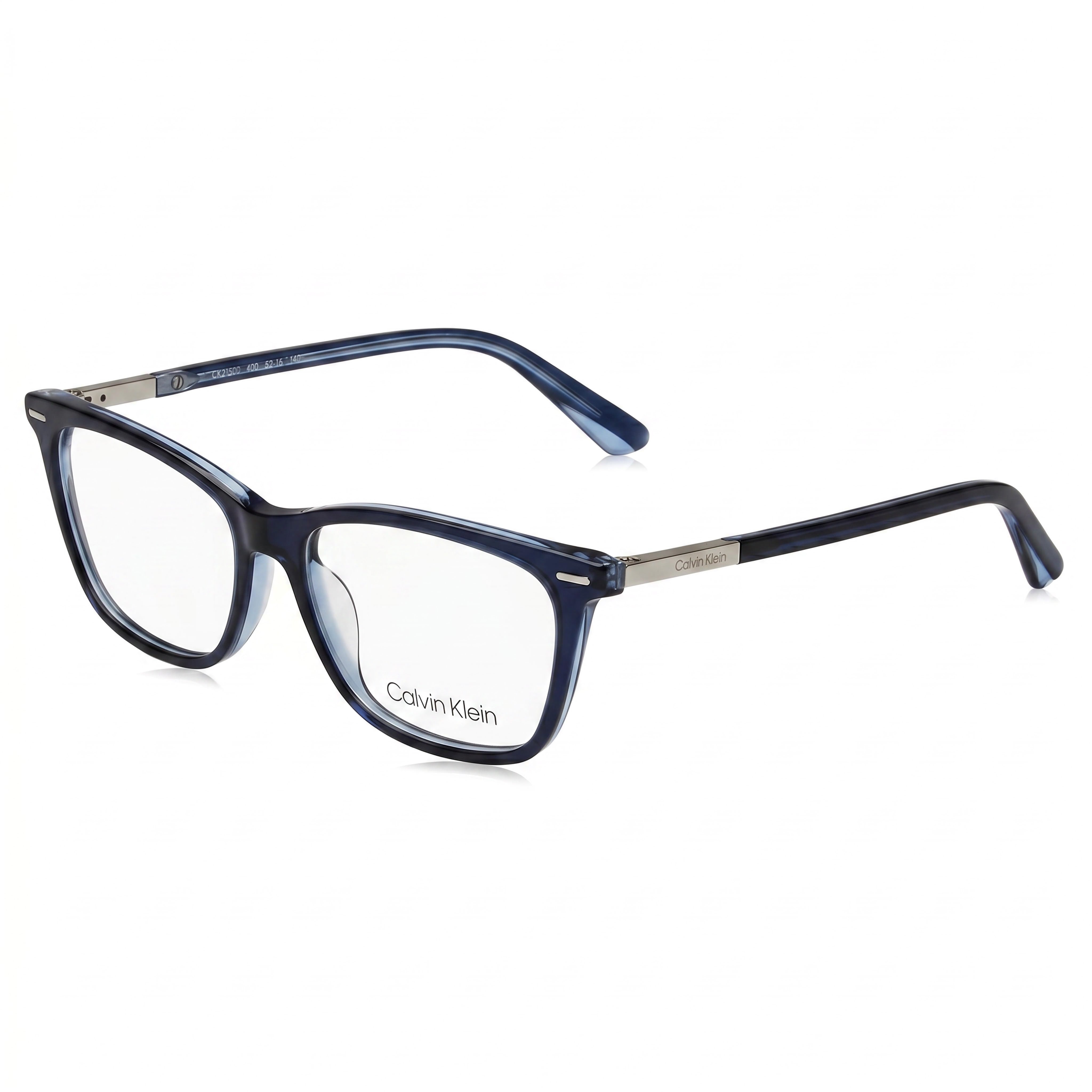 Calvin Klein CK22506 Blue Rectangle Unisex Eyeglasses, Acetate 52mm, Photo 1