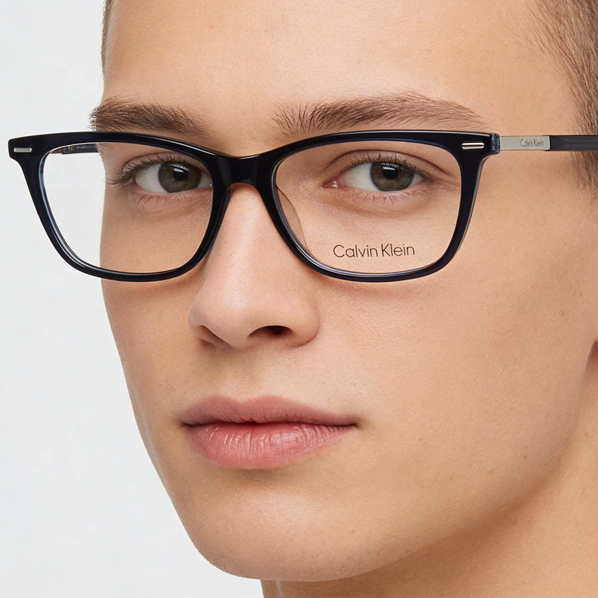Gafas graduadas rectangulares unisex Calvin Klein CK22506 azules, 52 mm, Photo 4