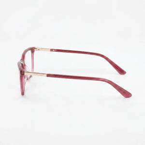 Calvin Klein Ck22506 Rectangle Eyeglasses Unisex — side view, Red Metal temples
