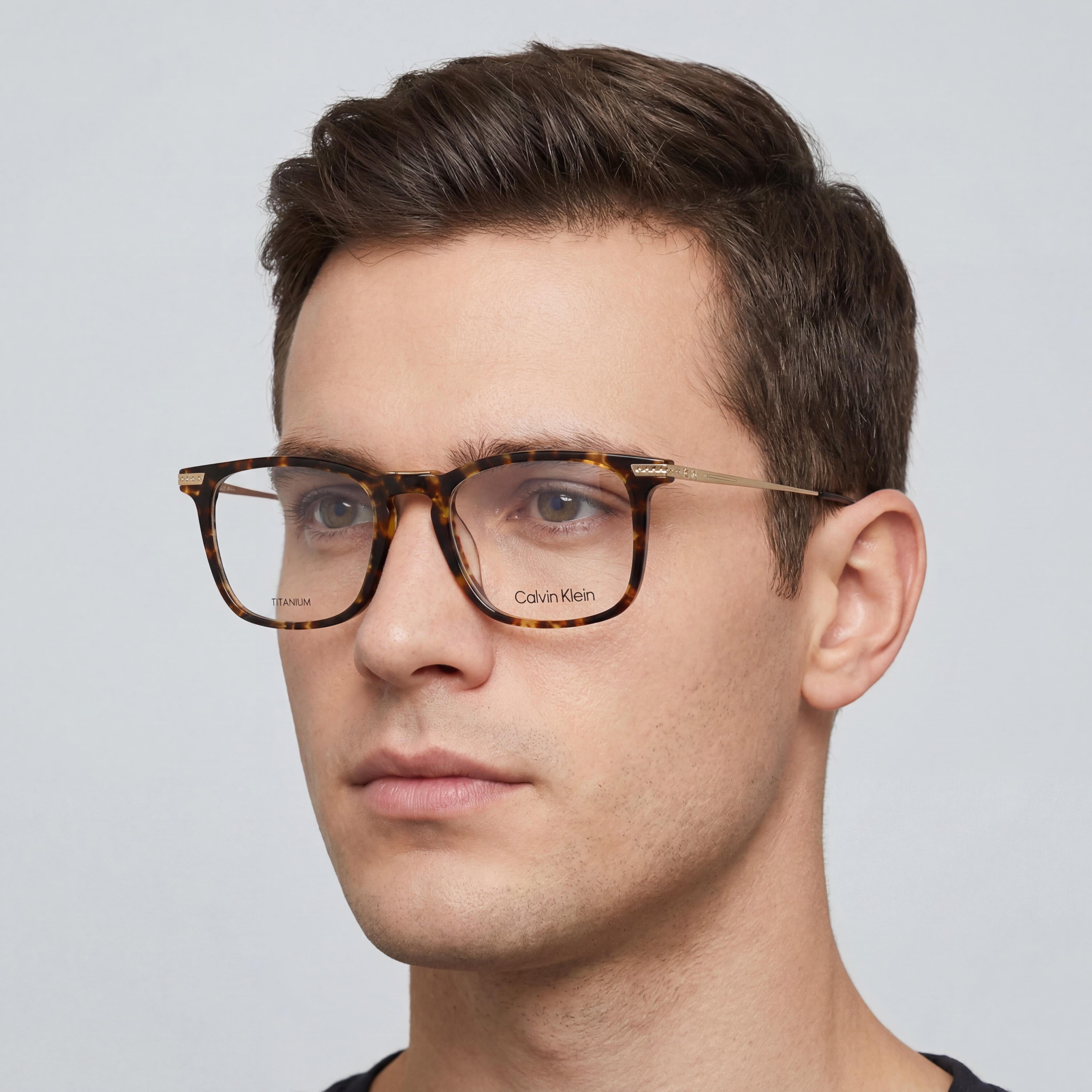 Calvin Klein CK22526T Vintage Havana Eyeglasses for Men, 52mm, Photo 3