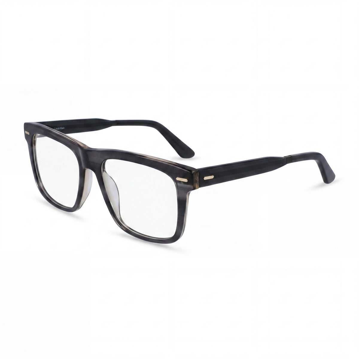 Calvin Klein Ck22538 Gafas Rectangulares Rayadas Grises Unisex, 55mm, Photo 1