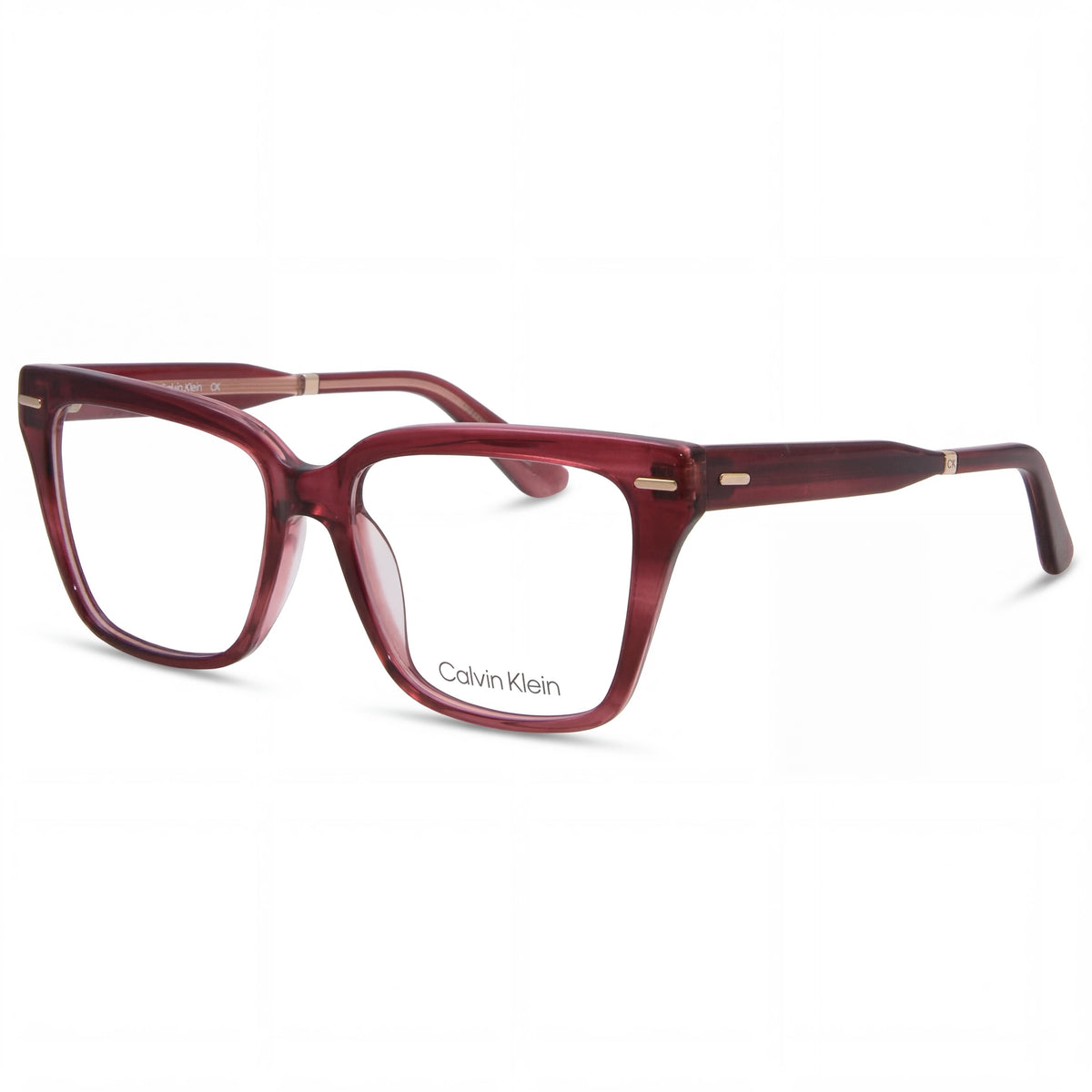 Calvin Klein CK22539 Burgundy Havana Square Unisex Eyeglasses, 54mm, Photo 1