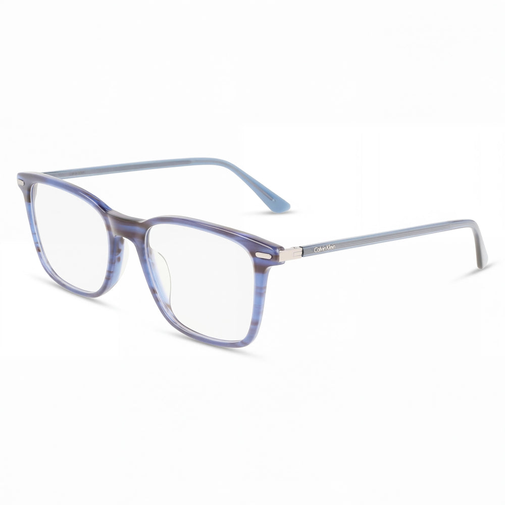 Calvin Klein CK22541 Blue Rectangle Eyeglasses Unisex, Acetate frame