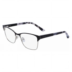 Calvin Klein Ck23107 Black Rectangle Eyeglasses for Women, Metal frame