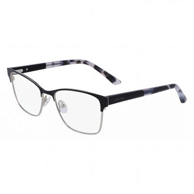 Calvin Klein Ck23107 Black Rectangle Eyeglasses for Women, Metal frame
