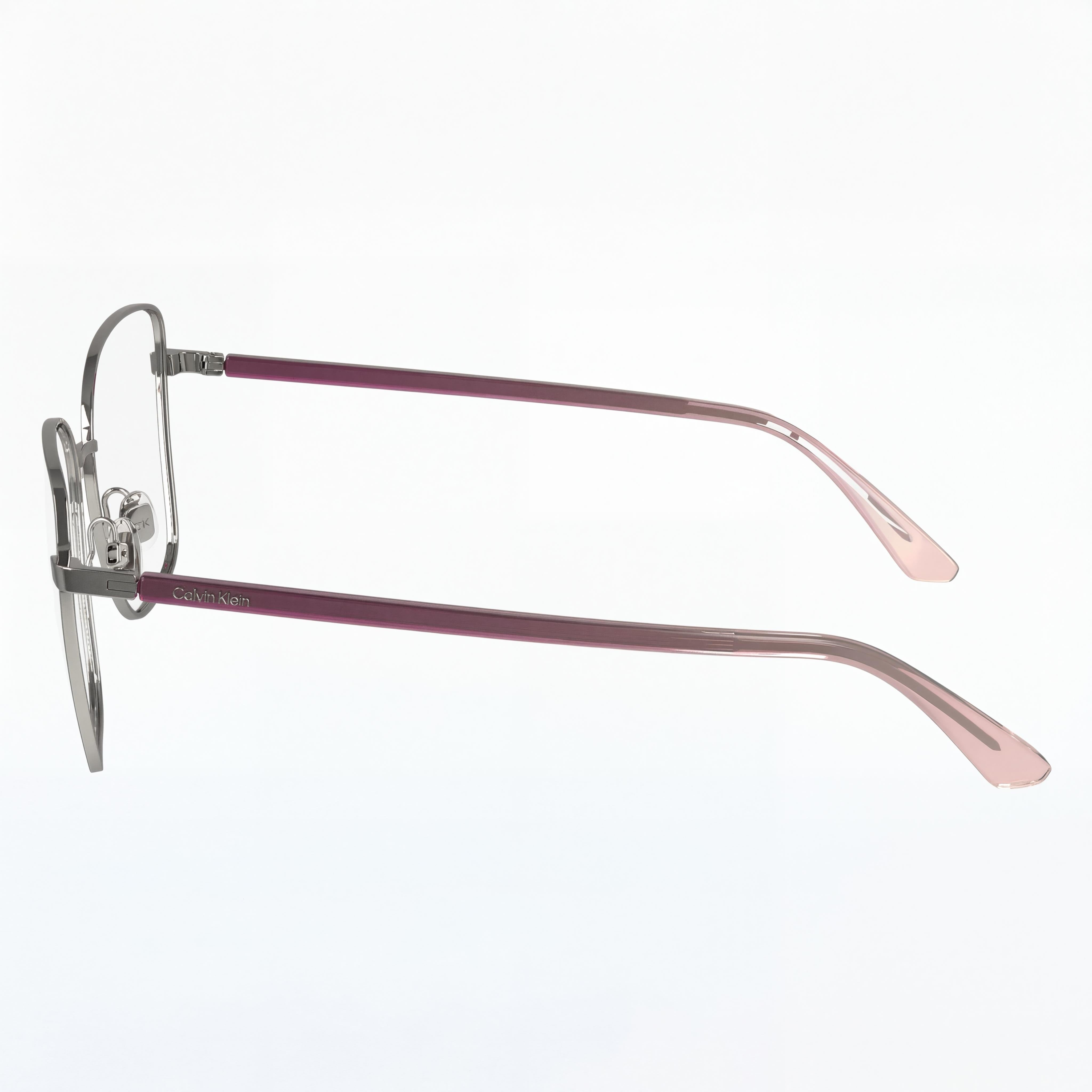 Calvin Klein Ck23128 Silver Cat Eye Eyeglasses for Women, Metal 55mm, Photo 2