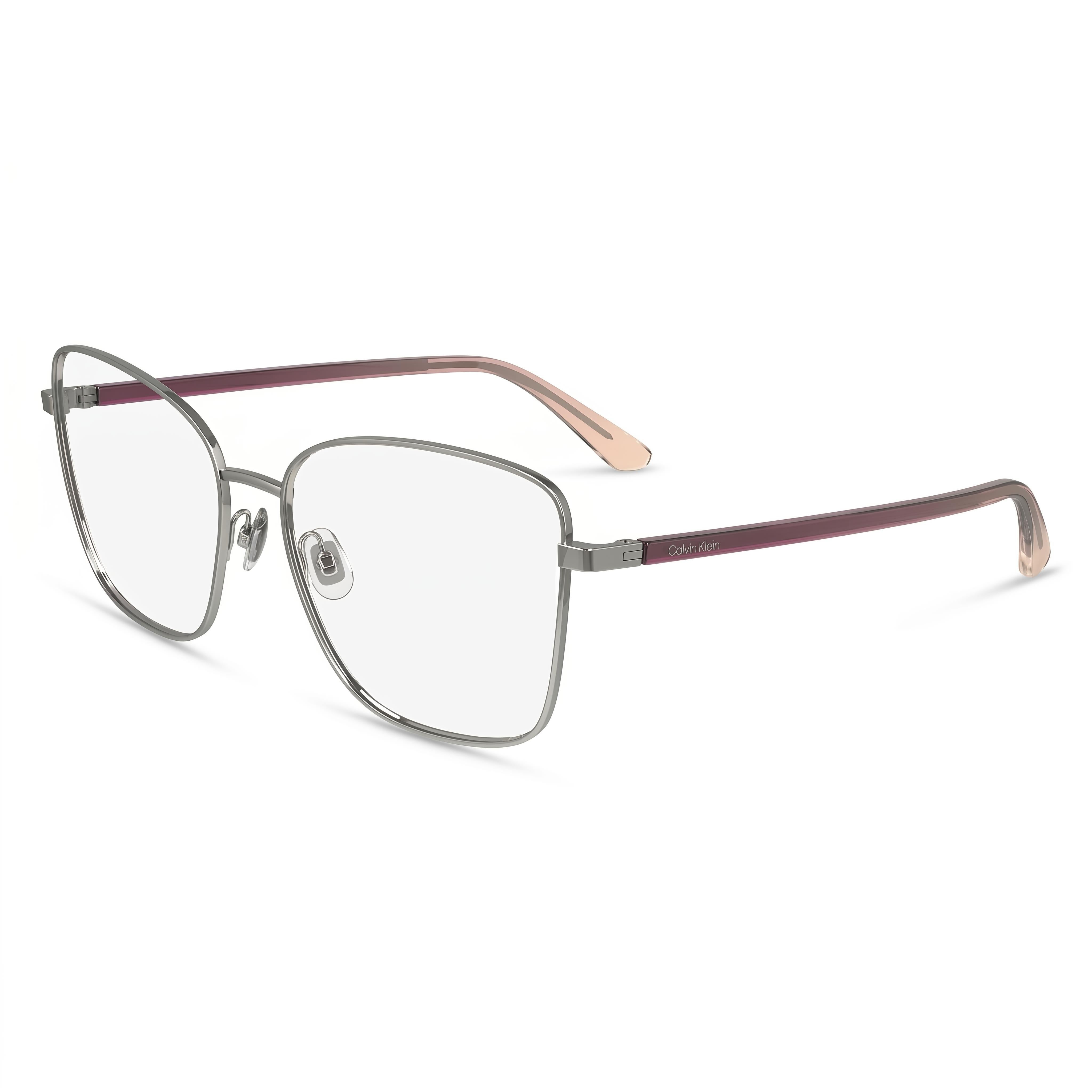 Calvin Klein Ck23128 Silver Cat Eye Eyeglasses for Women, Metal 55mm, Photo 1