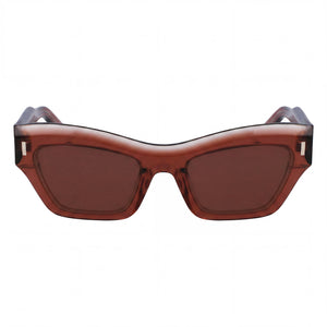 Calvin Klein CK23503S Cat Eye Sunglasses Unisex — front view, Plastic frame