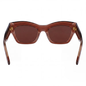 Calvin Klein Ck23503s Cat Eye Sunglasses Unisex — side view, Non-Polarized Rose lens