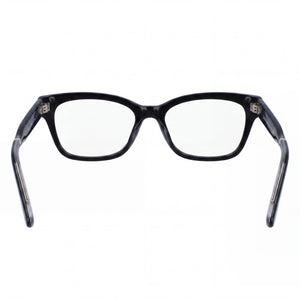 Calvin Klein CK23512 Square Eyeglasses Unisex — side view, Black Acetate temples