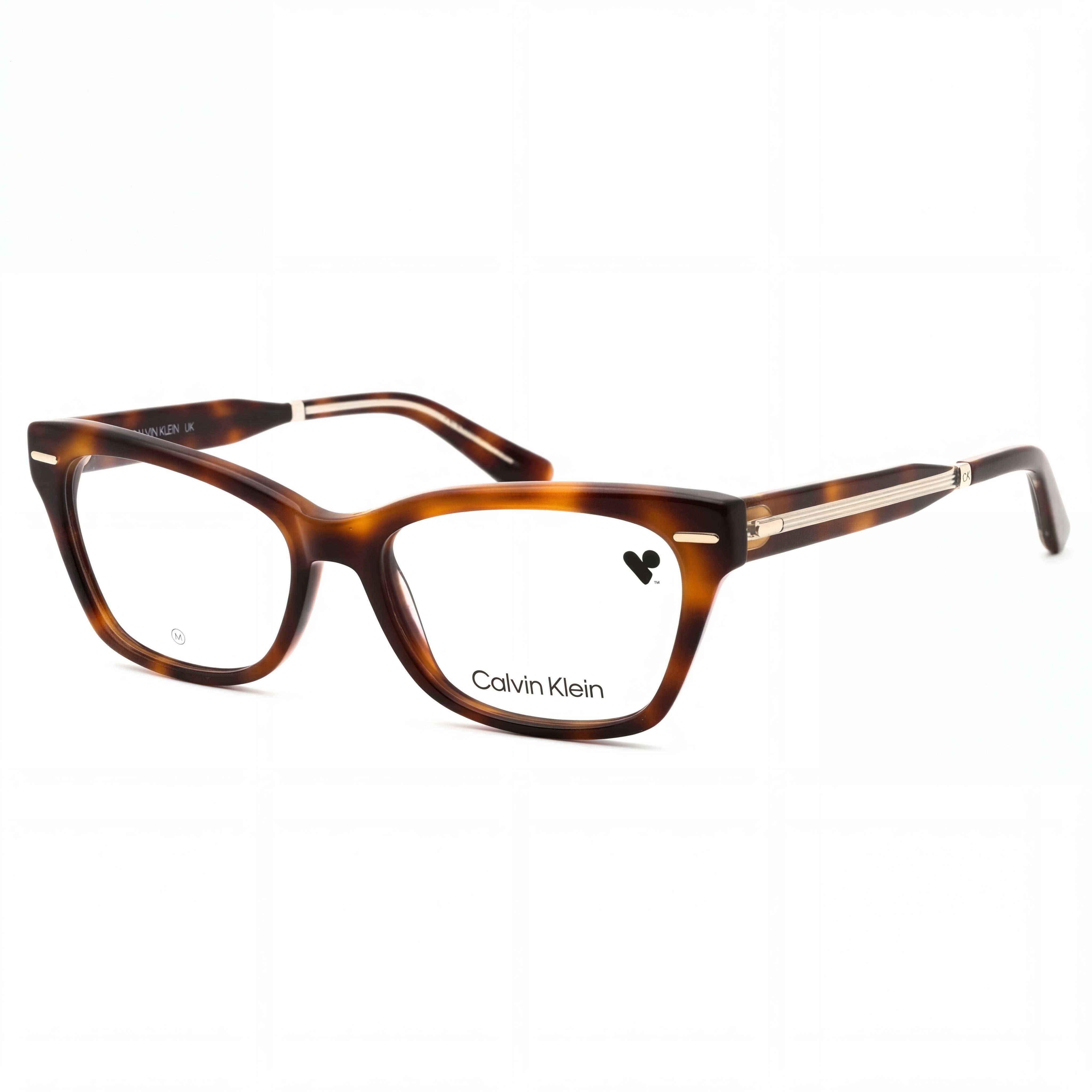 Calvin Klein CK23512 Gafas Rectangulares Unisex Havana, Metal, Photo 1
