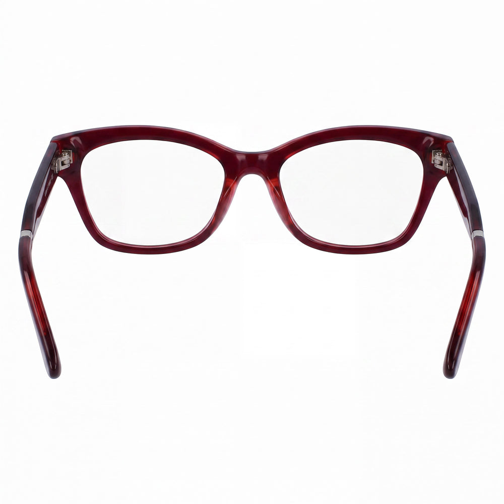 Calvin Klein CK23512 Cat Eye Eyeglasses Unisex — side view, Red temples