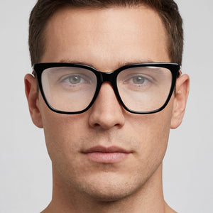 Calvin Klein CK23513 Rectangle Eyeglasses Unisex — interior view, Polycarbonate demo lenses