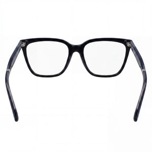 Calvin Klein CK23513 Rectangle Eyeglasses Unisex — side view, Black Acetate temples