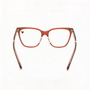 Calvin Klein Ck23513 Square Eyeglasses Unisex — side view, Orange Metal temples