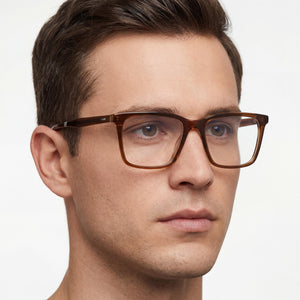 Calvin Klein CK23514 Rectangle Eyeglasses Unisex — interior view, Polycarbonate demo lenses