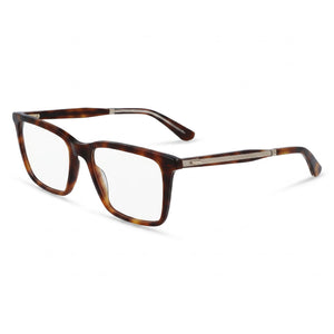 Calvin Klein CK23514 Havana Rectangle Eyeglasses Unisex, Alloy Steel frame