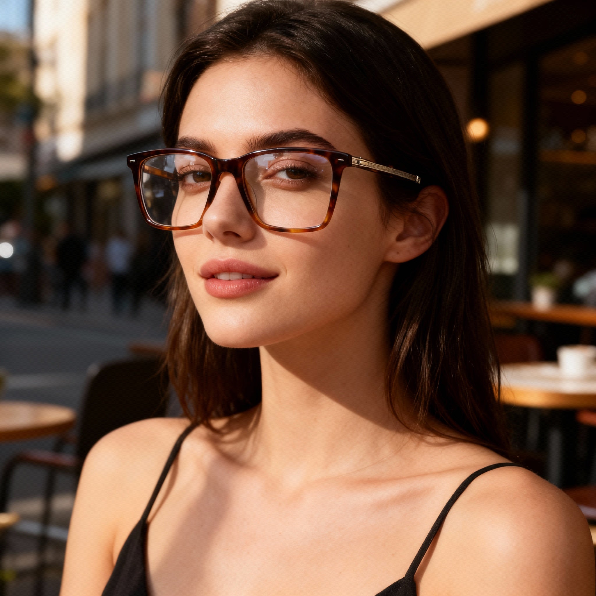 Calvin Klein CK23514 Havana Rectangle Unisex Eyeglasses, 53mm, Photo 3