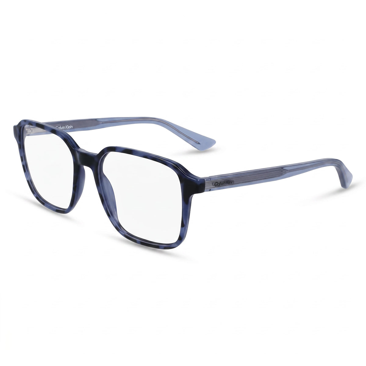Calvin Klein Ck23524 Havana Blue Rectangle Eyeglasses Unisex, 52mm, Photo 1