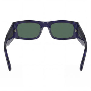 Calvin Klein Ck23537s Rectangle Sunglasses Unisex — side view, Blue lens