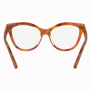 Calvin Klein Ck23541 Rectangle Eyeglasses for Women — interior view, Polycarbonate demo lenses
