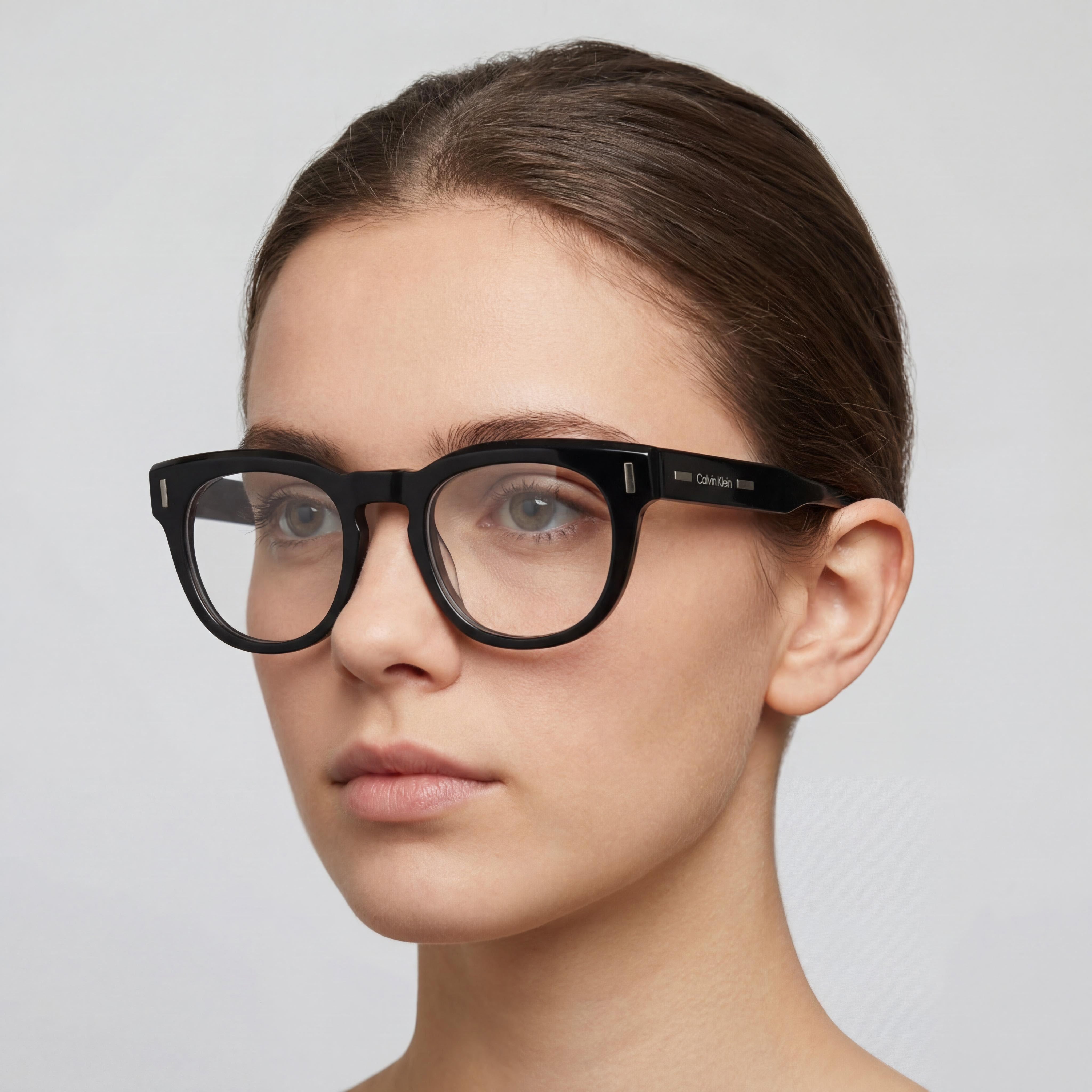 Gafas de sol Calvin Klein Modern CK23542 para mujer, montura de acetato negra, policarbonato no polarizado, 49-21-145 mm, Photo 5