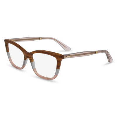 Calvin Klein CK23545 Brown Cat Eye Eyeglasses for Women, Acetate frame