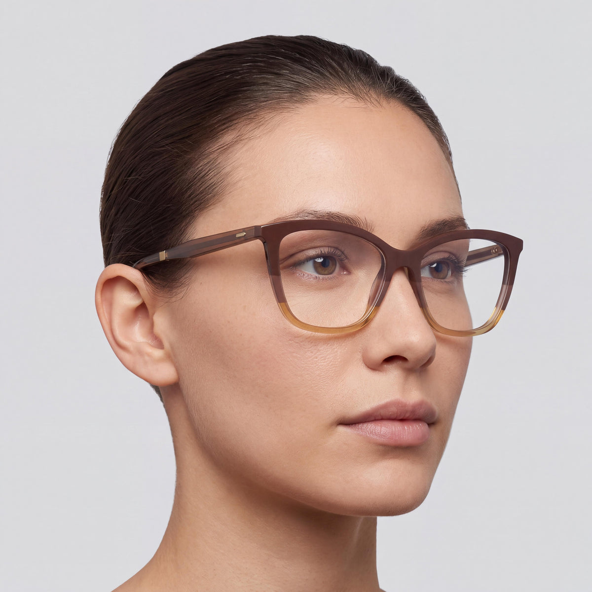 Calvin Klein Ck23545 Dark Brown/Brown/Caramel Eyeglasses Unisex, 53mm, Photo 4