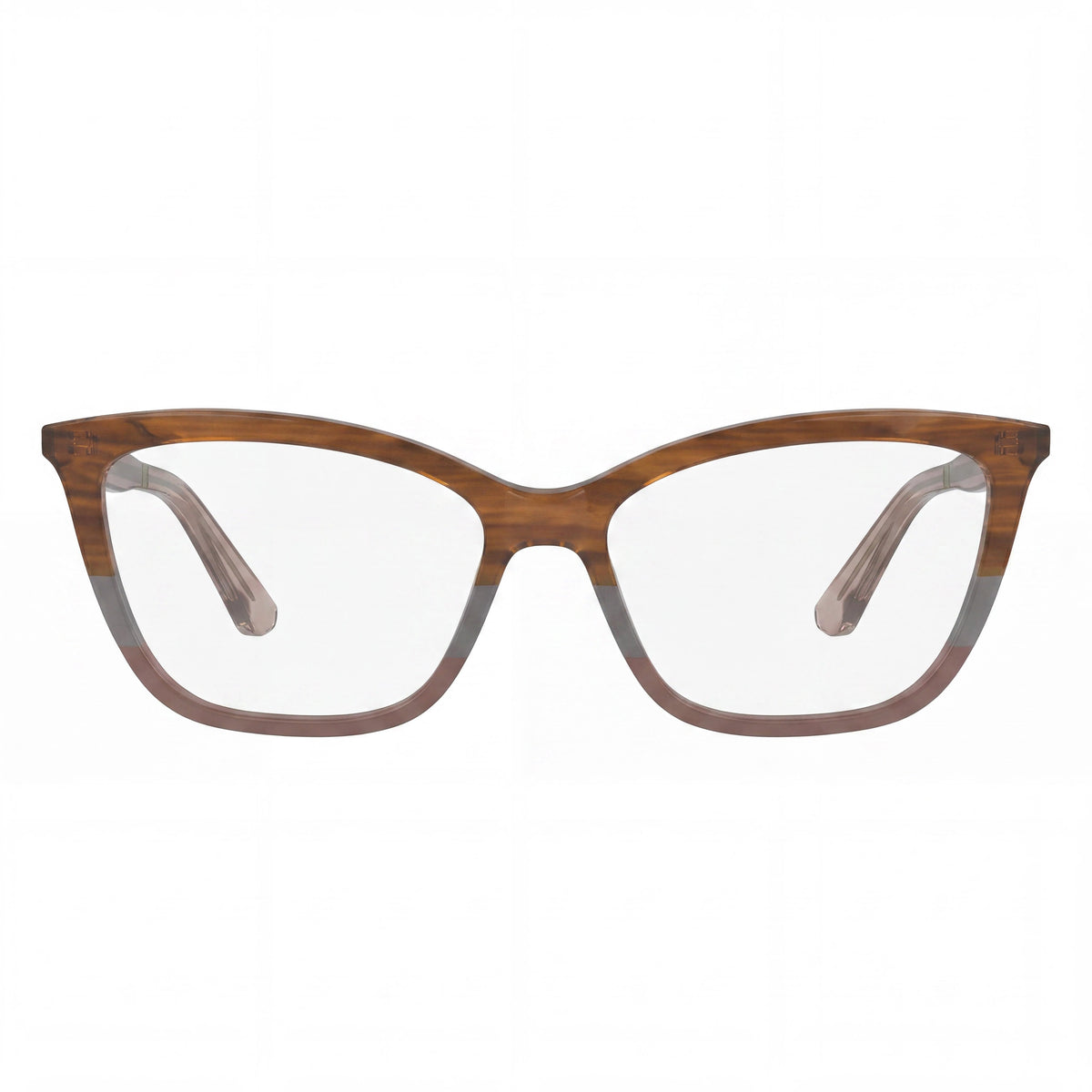Gafas de mujer cuadradas marrones Calvin Klein CK23545, acetato 53 mm, Photo 2