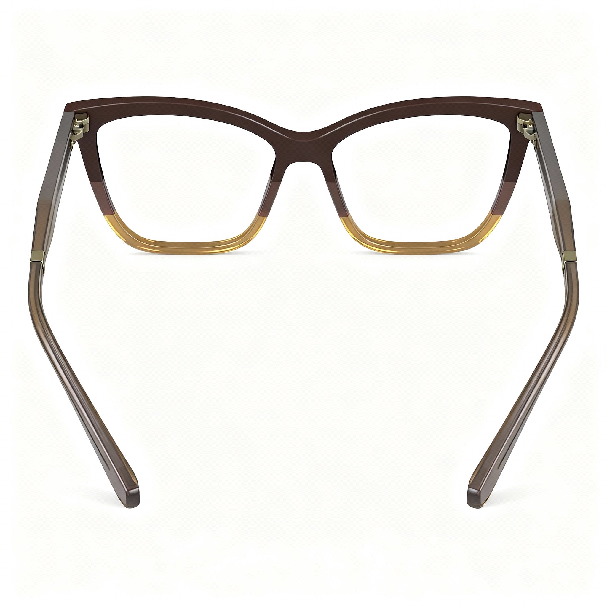 Calvin Klein CK23545 Gafas Unisex Cuadradas Marrón Oscuro, Acetato 53mm, Photo 4