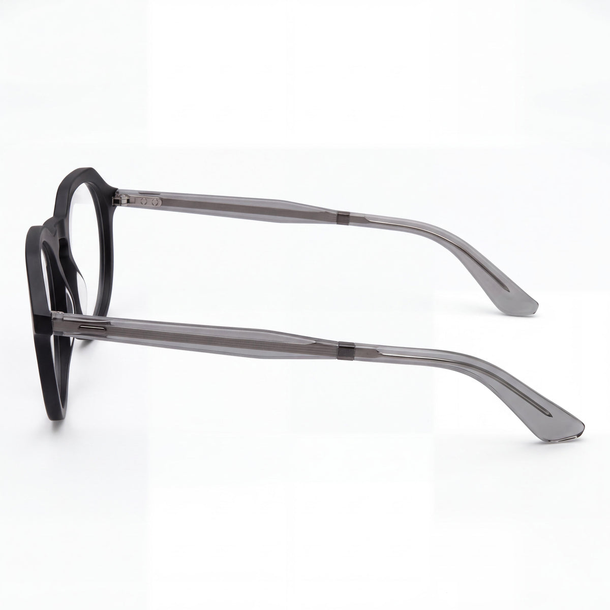 Calvin Klein Ck23546 Black/Grey Round Eyeglasses for Men, 49mm, Photo 3