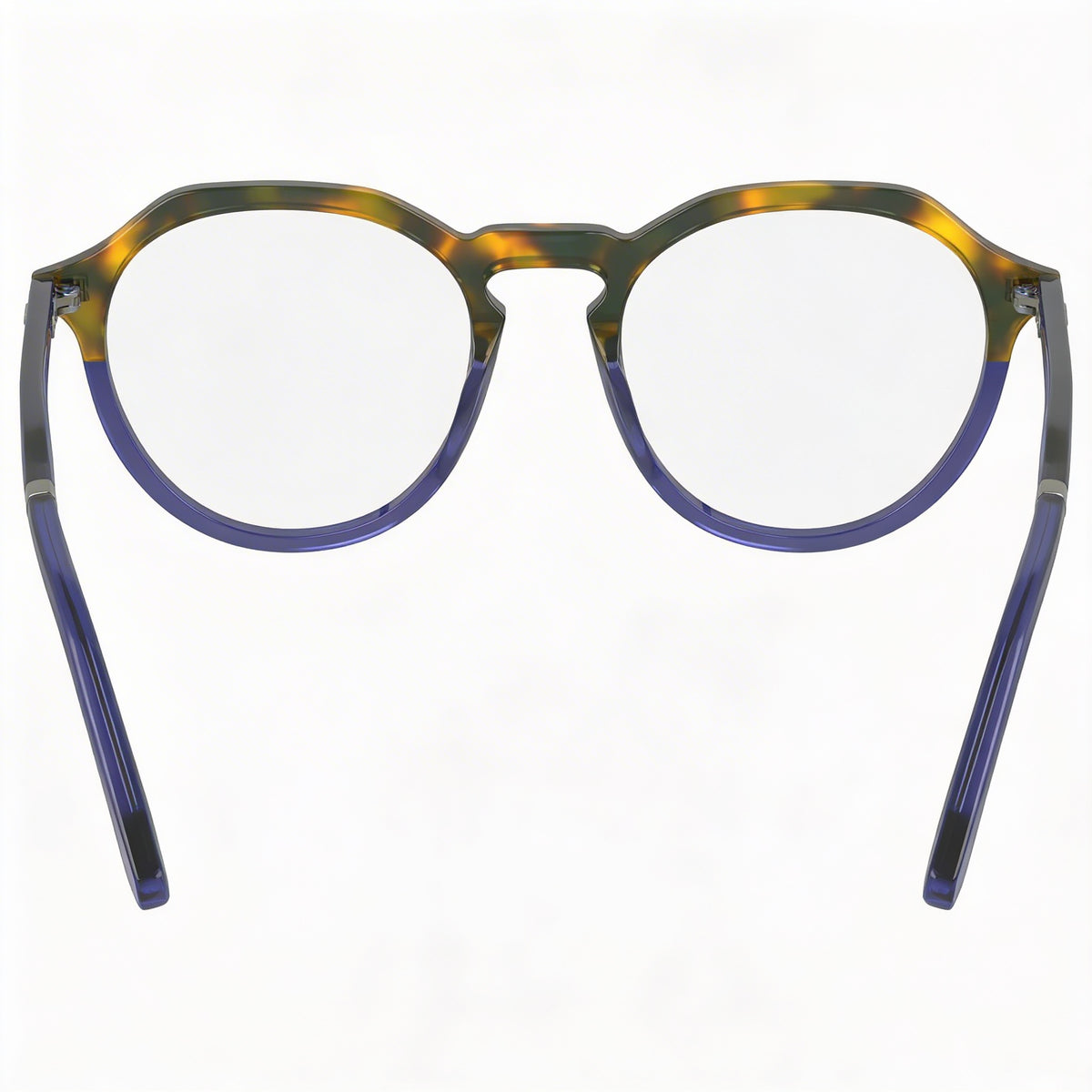 Gafas graduadas redondas unisex Calvin Klein Ck23546 Havana Blue, 49 mm, Photo 3