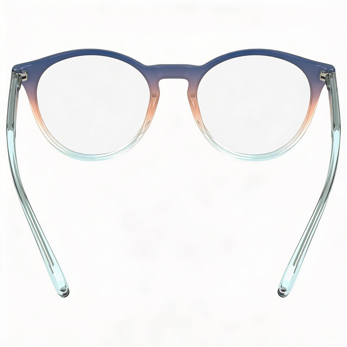 Calvin Klein CK23549 Gafas Rectangulares Azules Nude para Mujer, 50mm, Photo 4