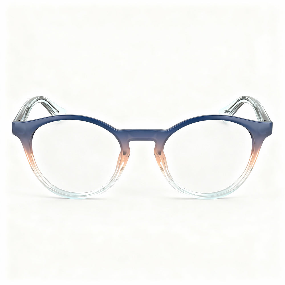 Calvin Klein CK23549 Round Eyeglasses for Women — front view, Injected