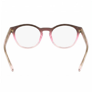 Calvin Klein CK23549 Round Eyeglasses for Women — interior view, Polycarbonate demo lenses