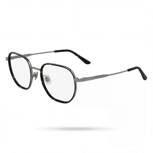 Calvin Klein Ck24113 Silver Round Eyeglasses for Men, Metal frame