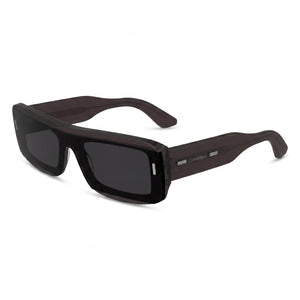 Calvin Klein Ck24503s Brown Rectangle Sunglasses Unisex, Solid Brown Lens — hero view
