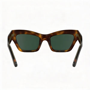 Calvin Klein Ck24531s Cat Eye Sunglasses Women — side view, Non-Polarized Solid Green lens