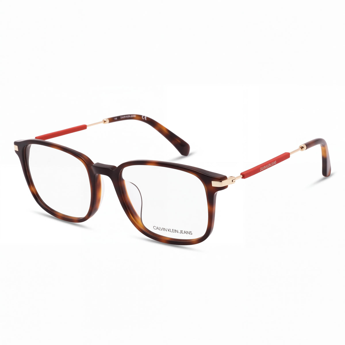 Calvin Klein CKJ18711A Dark Tortoise Rectangle Eyeglasses Unisex, 53mm, Photo 1