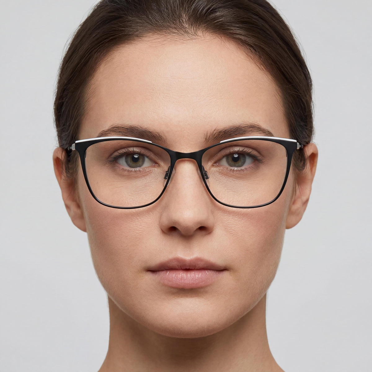 Gafas Calvin Klein CKJ21207 rectangulares en blanco y negro para mujer, 53 mm, Photo 4